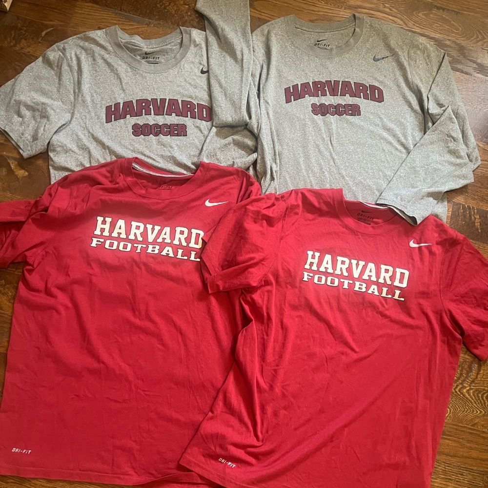 Nike Harvard Soccer & Football Shirts.
